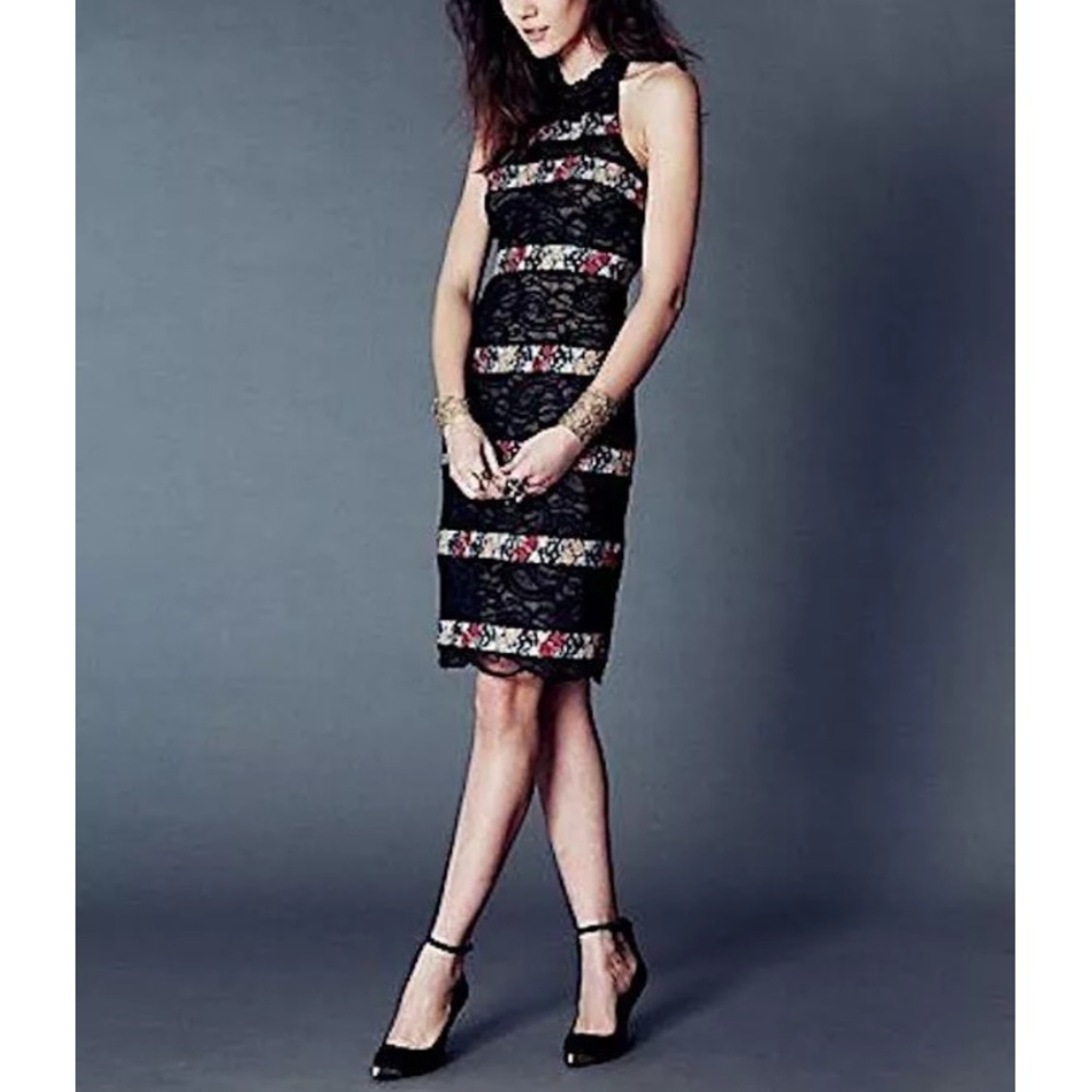 FREE PEOPLE Party Dress Intricate Long Draped Gown